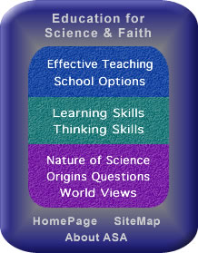 LINKS for "faith-and-science education" area-pages (also at bottom of page)