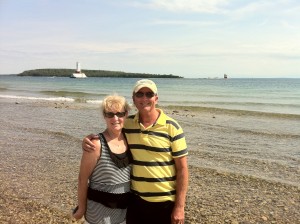 John & Sally on shore at Mackinac Isl 7.23.11-1