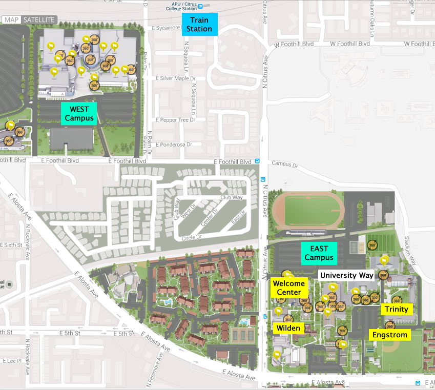 azusa pacific university campus map Travel Page For Asa Meeting 2016 La Tourism azusa pacific university campus map